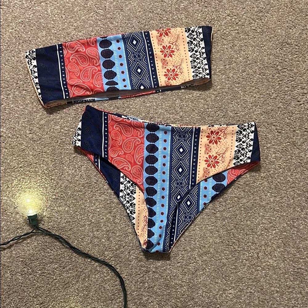 Boho Bandeau Bikini Set